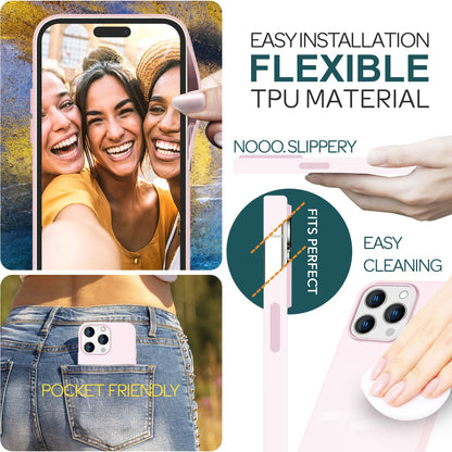NALIA Magnet Silikonhülle für iPhone 15 Pro – MagSafe kompatibel & Liquid Silicone – SLIQ (Soft-Touch Schutz & Mikrofaser Innen) – Marke aus Berlin