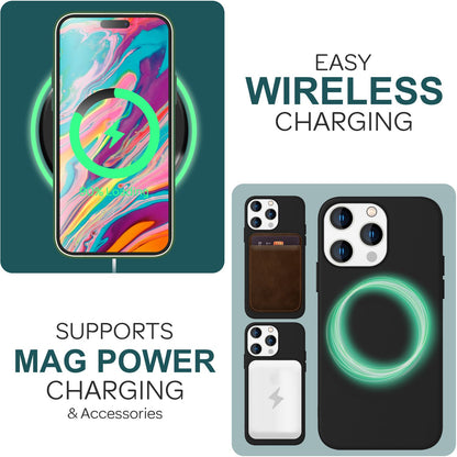 NALIA Magnet Silikonhülle für iPhone 15 Pro Max – MagSafe kompatibel & Liquid Silicone – SLIQ (Soft-Touch Schutz & Mikrofaser Innen) – Marke aus Berlin