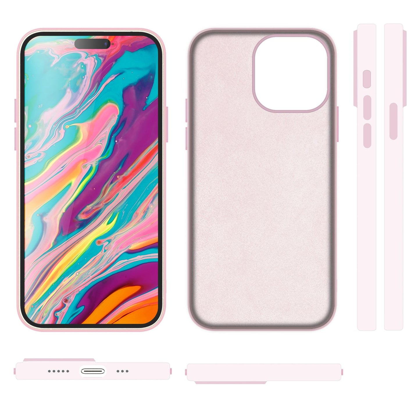 NALIA Magnet Silikonhülle für iPhone 15 Pro Max – MagSafe kompatibel & Liquid Silicone – SLIQ (Soft-Touch Schutz & Mikrofaser Innen) – Marke aus Berlin