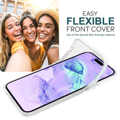NALIA 360° Hülle für iPhone 15 – Vorne & Hinten Schutz – 360GUARD (Full-Body Case) – Marke aus Berlin
