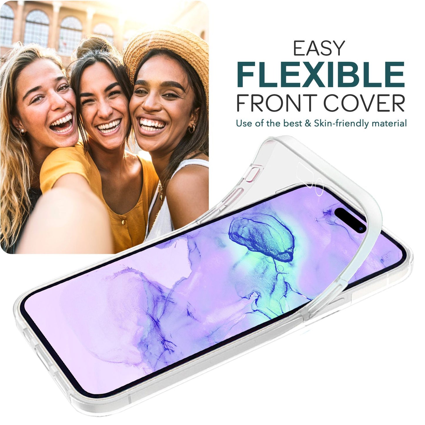 NALIA 360° Hülle für iPhone 15 Plus – Vorne & Hinten Schutz – 360GUARD (Full-Body Case) – Marke aus Berlin