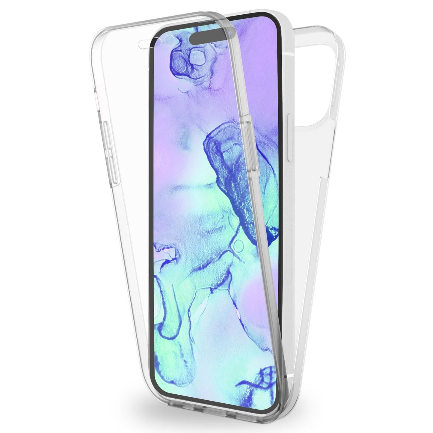 NALIA 360° Hülle für iPhone 15 Pro – Vorne & Hinten Schutz – 360GUARD (Full-Body Case) – Marke aus Berlin