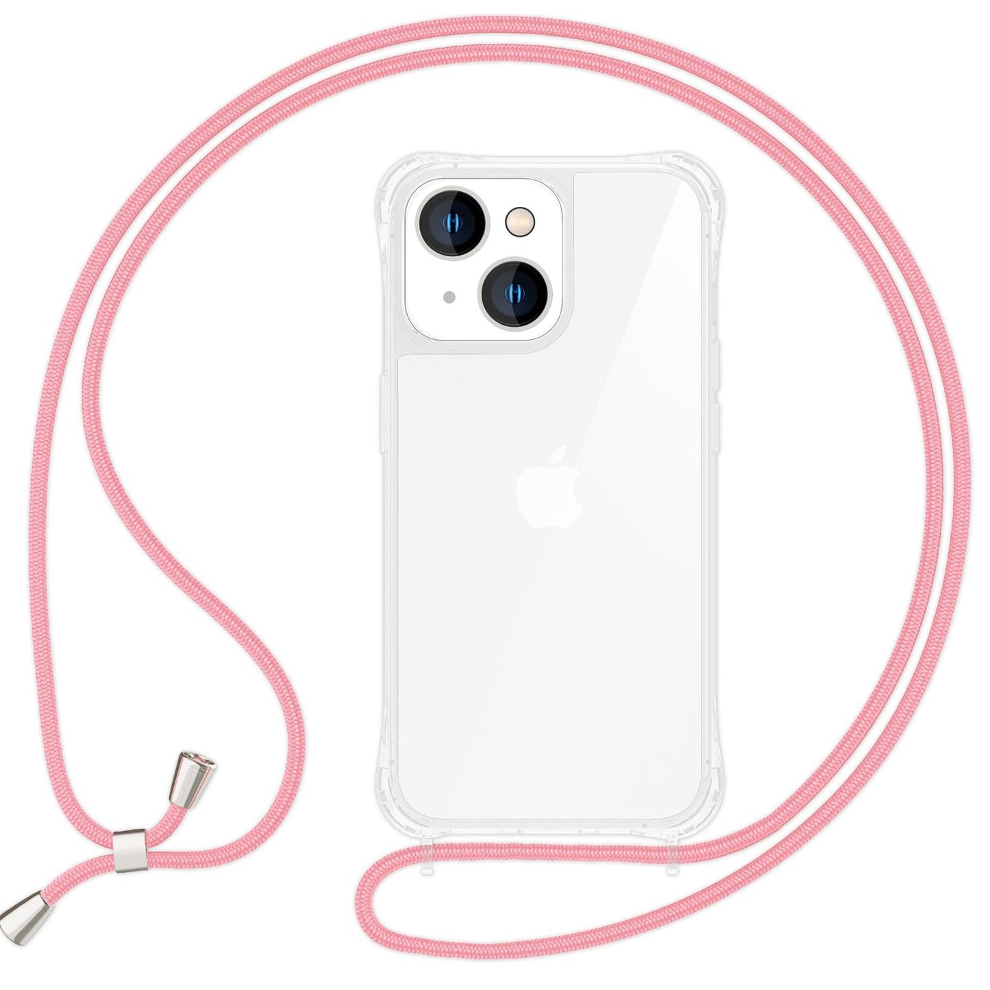 NALIA Handykette für iPhone 15 – Transparentes Hybrid-Case & Band – HANGIT PRO (Anti-Gelb Rückseite & Verstellbar) – Marke aus Berlin
