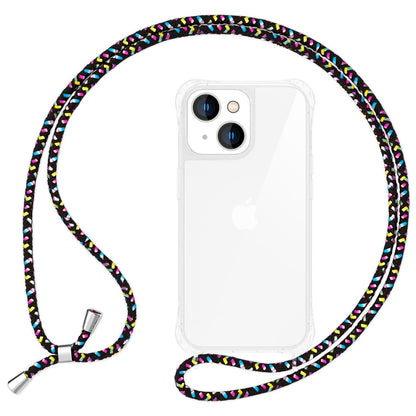 NALIA Handykette für iPhone 15 – Transparentes Hybrid-Case & Band – HANGIT PRO (Anti-Gelb Rückseite & Verstellbar) – Marke aus Berlin