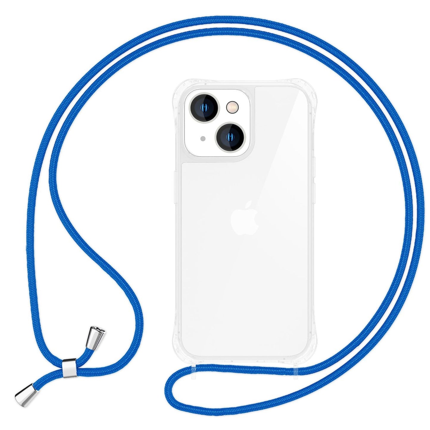 NALIA Handykette für iPhone 15 Plus – Transparentes Hybrid-Case & Band – HANGIT PRO (Anti-Gelb Rückseite & Verstellbar) – Marke aus Berlin