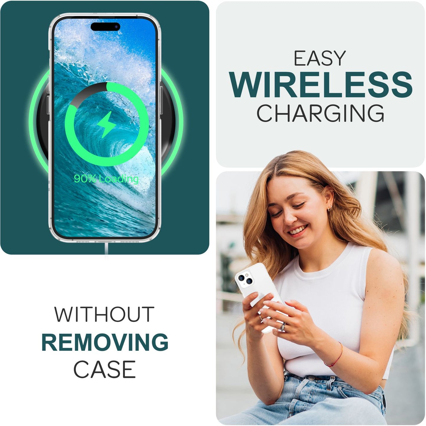 NALIA Matt-Transparentes Case für iPhone 15 Plus – Milchglas-Optik & Anti-Fingerprint – NYTE (Stoßfest, Harte Rückseite & Silikon Bumper) – Marke aus Berlin