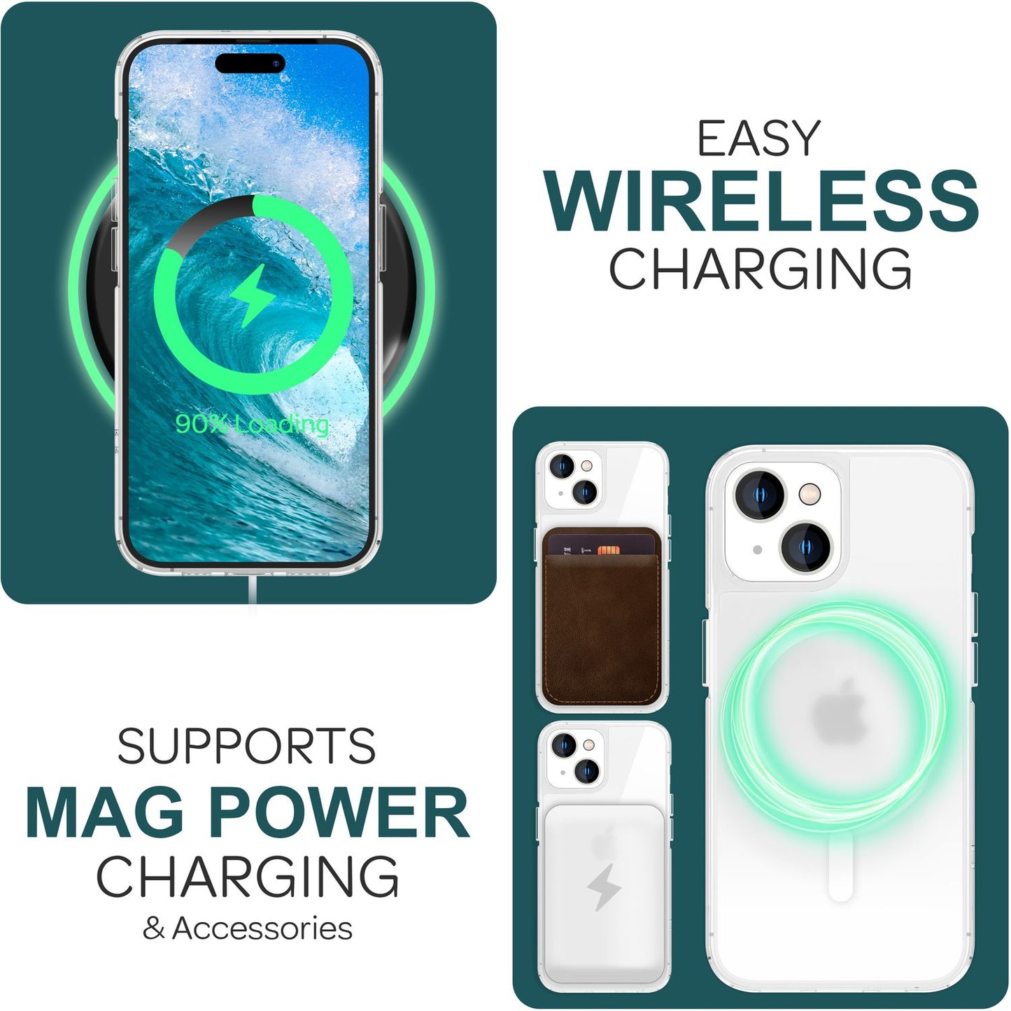 NALIA Mattes Magnet Case für iPhone 15 Plus – MagSafe kompatibel – ONYX (Edle Milchglas-Optik, Anti-Fingerprint & Grip) – Marke aus Berlin