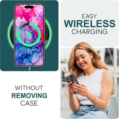 NALIA Matte Handyhülle für iPhone 15 – Stoßfester Silikon-Rahmen & Semi-Transparent – FUZION (Anti-Fingerprint Case) – Marke aus Berlin