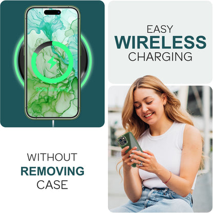 NALIA Matte Handyhülle für iPhone 15 – Stoßfester Silikon-Rahmen & Semi-Transparent – FUZION (Anti-Fingerprint Case) – Marke aus Berlin