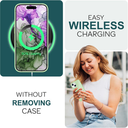 NALIA Matte Handyhülle für iPhone 15 Plus – Stoßfester Silikon-Rahmen & Semi-Transparent – FUZION (Anti-Fingerprint Case) – Marke aus Berlin