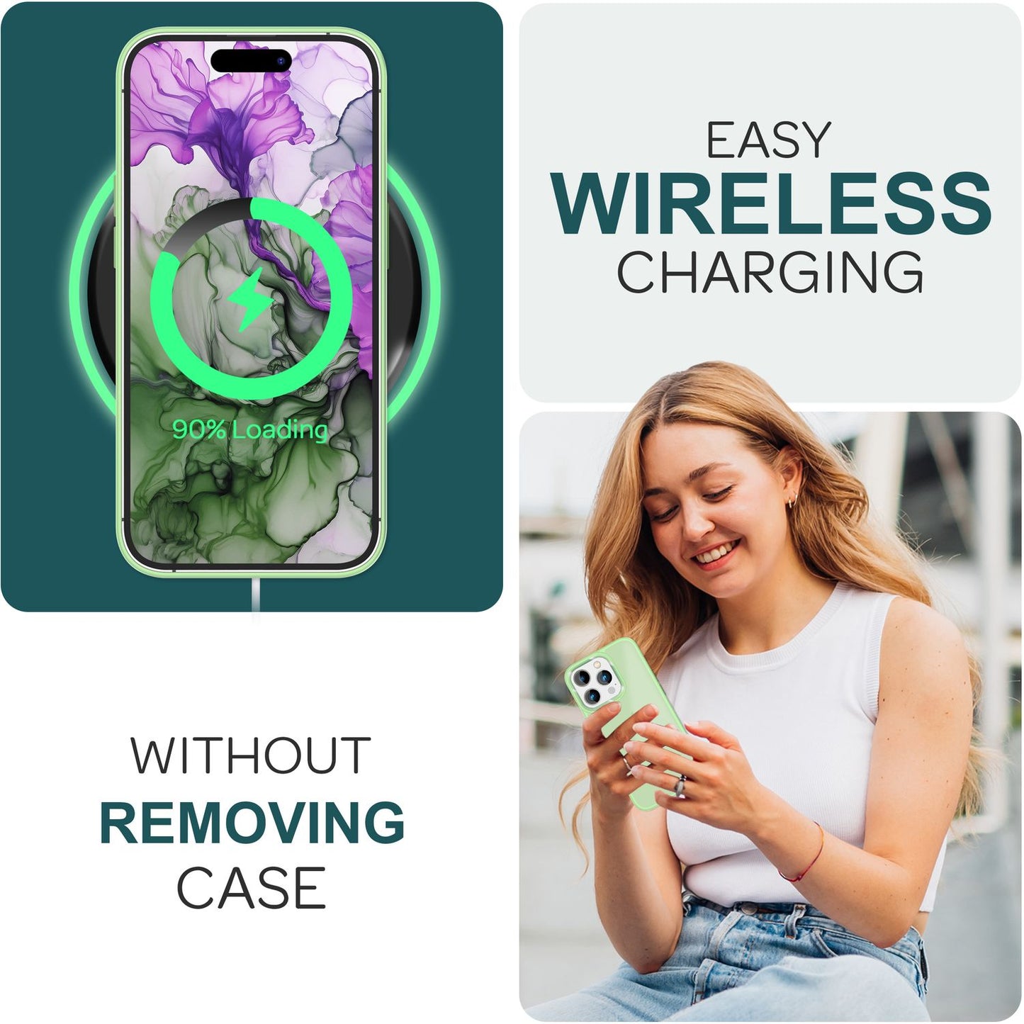 NALIA Matte Handyhülle für iPhone 15 Pro Max – Stoßfester Silikon-Rahmen & Semi-Transparent – FUZION (Anti-Fingerprint Case) – Marke aus Berlin