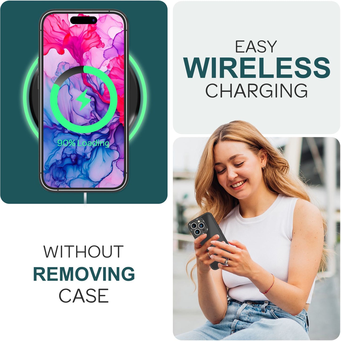 NALIA Matte Handyhülle für iPhone 15 Pro Max – Stoßfester Silikon-Rahmen & Semi-Transparent – FUZION (Anti-Fingerprint Case) – Marke aus Berlin