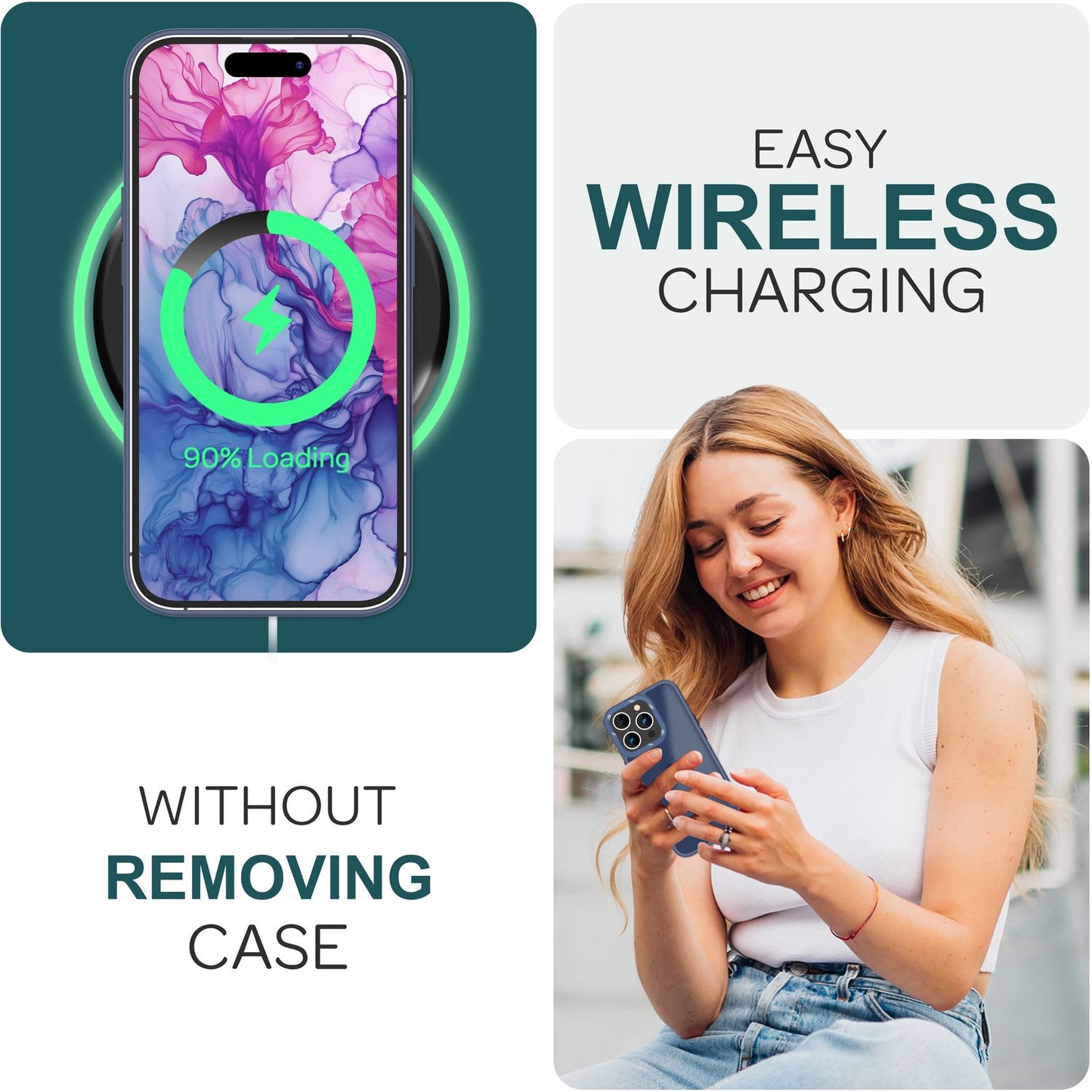 NALIA Matte Handyhülle für iPhone 15 Pro Max – Stoßfester Silikon-Rahmen & Semi-Transparent – FUZION (Anti-Fingerprint Case) – Marke aus Berlin