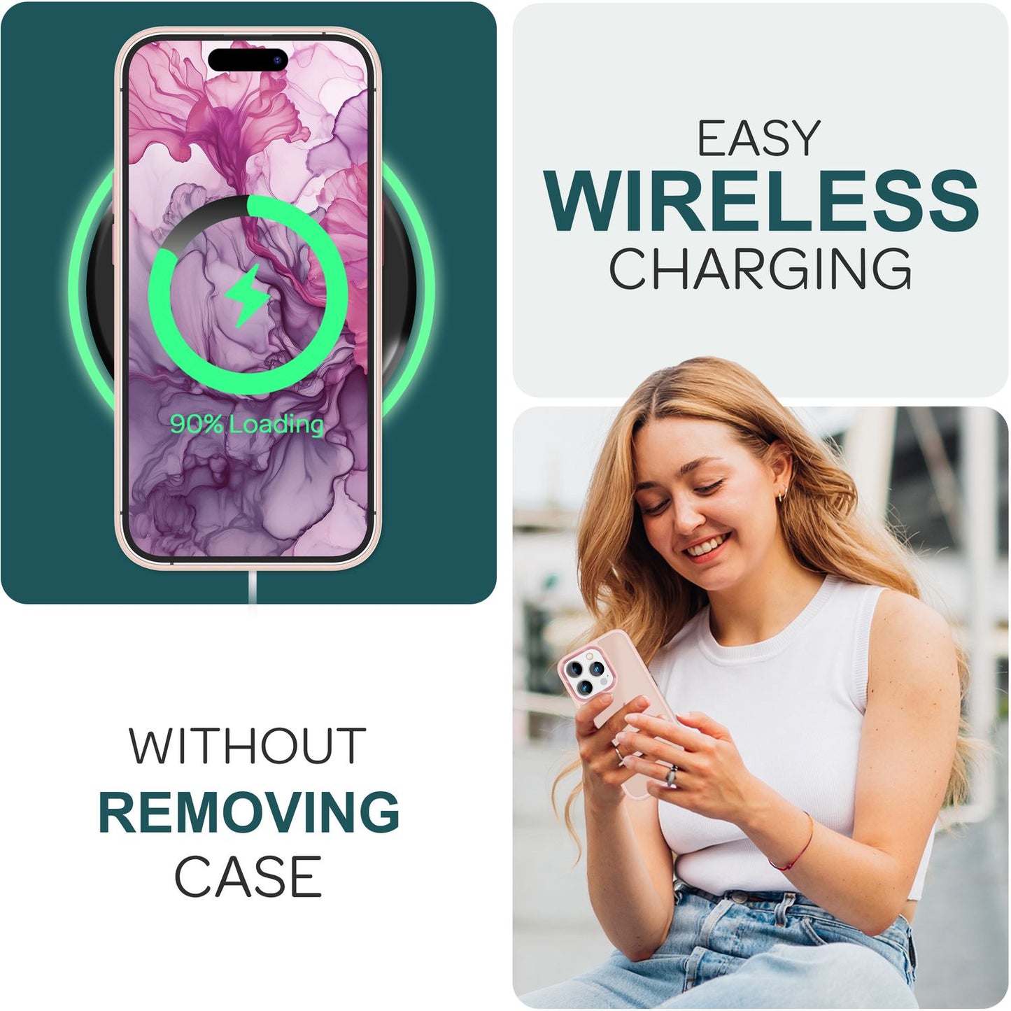 NALIA Matte Handyhülle für iPhone 15 Pro Max – Stoßfester Silikon-Rahmen & Semi-Transparent – FUZION (Anti-Fingerprint Case) – Marke aus Berlin