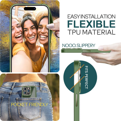 NALIA Matte Handyhülle für iPhone 15 Pro Max – Stoßfester Silikon-Rahmen & Semi-Transparent – FUZION (Anti-Fingerprint Case) – Marke aus Berlin