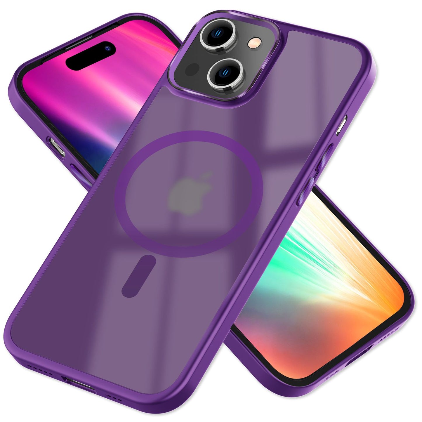 NALIA Magnet-Case für iPhone 15 – Matt-Transparent & MagSafe Kompatibel – MATTEX (Rutschfest, Stoßfest & Anti-Fingerabdruck) – Marke aus Berlin