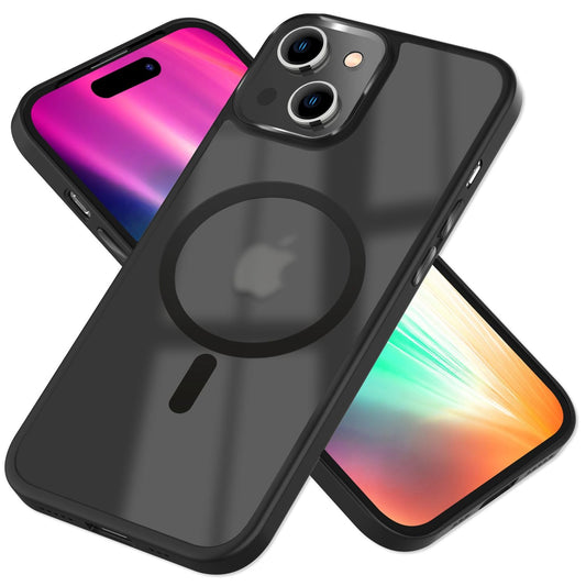NALIA Magnet-Case für iPhone 15 – Matt-Transparent & MagSafe Kompatibel – MATTEX (Rutschfest, Stoßfest & Anti-Fingerabdruck) – Marke aus Berlin