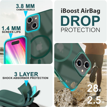 NALIA Magnet-Case für iPhone 15 – Matt-Transparent & MagSafe Kompatibel – MATTEX (Rutschfest, Stoßfest & Anti-Fingerabdruck) – Marke aus Berlin
