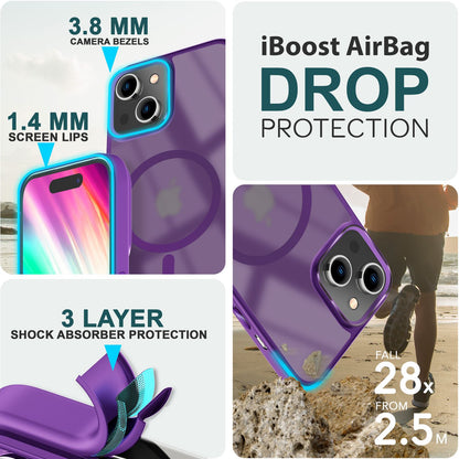NALIA Magnet-Case für iPhone 15 – Matt-Transparent & MagSafe Kompatibel – MATTEX (Rutschfest, Stoßfest & Anti-Fingerabdruck) – Marke aus Berlin