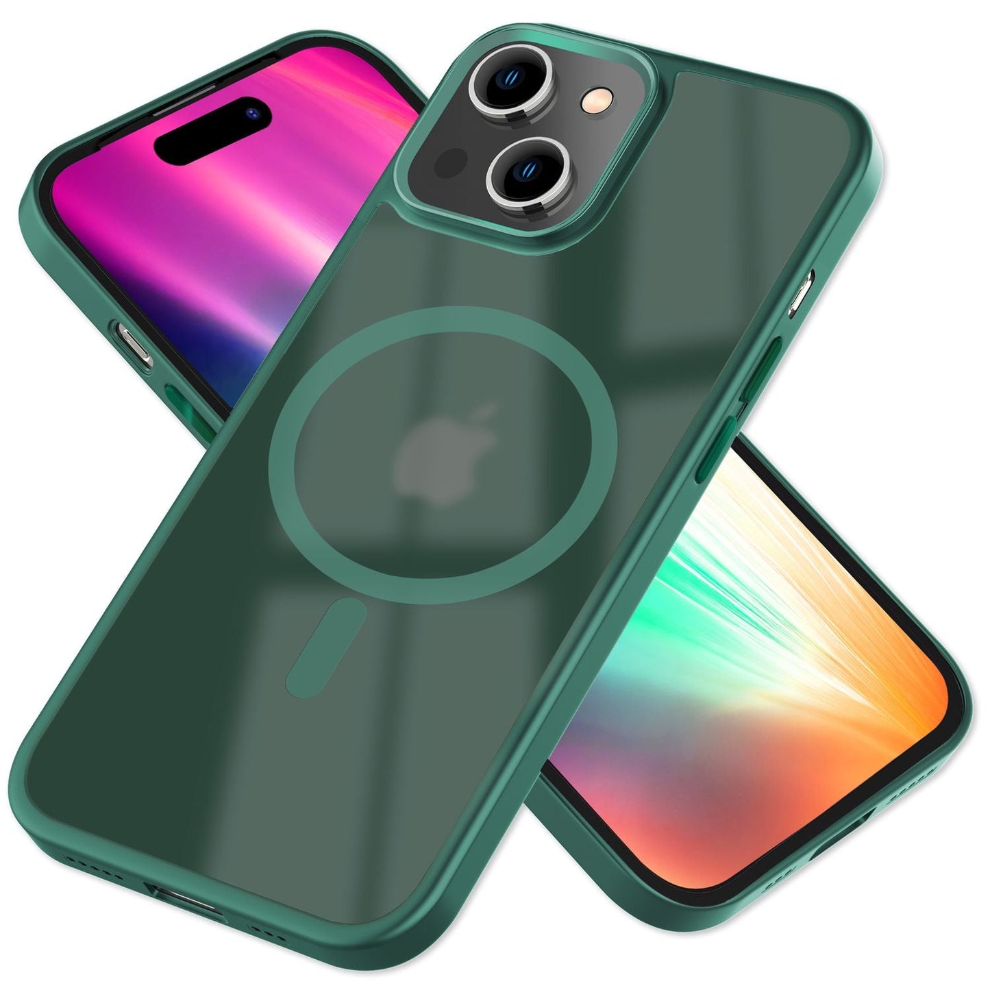 NALIA Magnet-Case für iPhone 15 Plus – Matt-Transparent & MagSafe Kompatibel – MATTEX (Rutschfest, Stoßfest & Anti-Fingerabdruck) – Marke aus Berlin