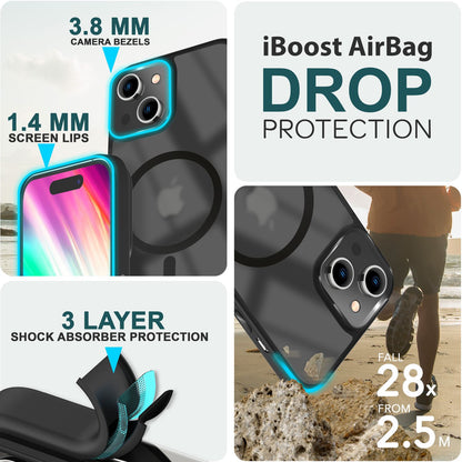 NALIA Magnet-Case für iPhone 15 Plus – Matt-Transparent & MagSafe Kompatibel – MATTEX (Rutschfest, Stoßfest & Anti-Fingerabdruck) – Marke aus Berlin
