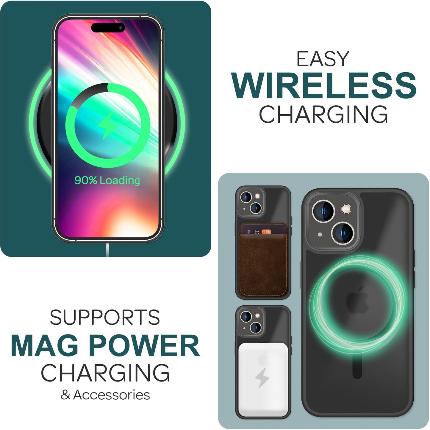 NALIA Magnet-Case für iPhone 15 Plus – Matt-Transparent & MagSafe Kompatibel – MATTEX (Rutschfest, Stoßfest & Anti-Fingerabdruck) – Marke aus Berlin