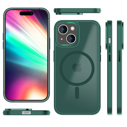 NALIA Magnet-Case für iPhone 15 Plus – Matt-Transparent & MagSafe Kompatibel – MATTEX (Rutschfest, Stoßfest & Anti-Fingerabdruck) – Marke aus Berlin