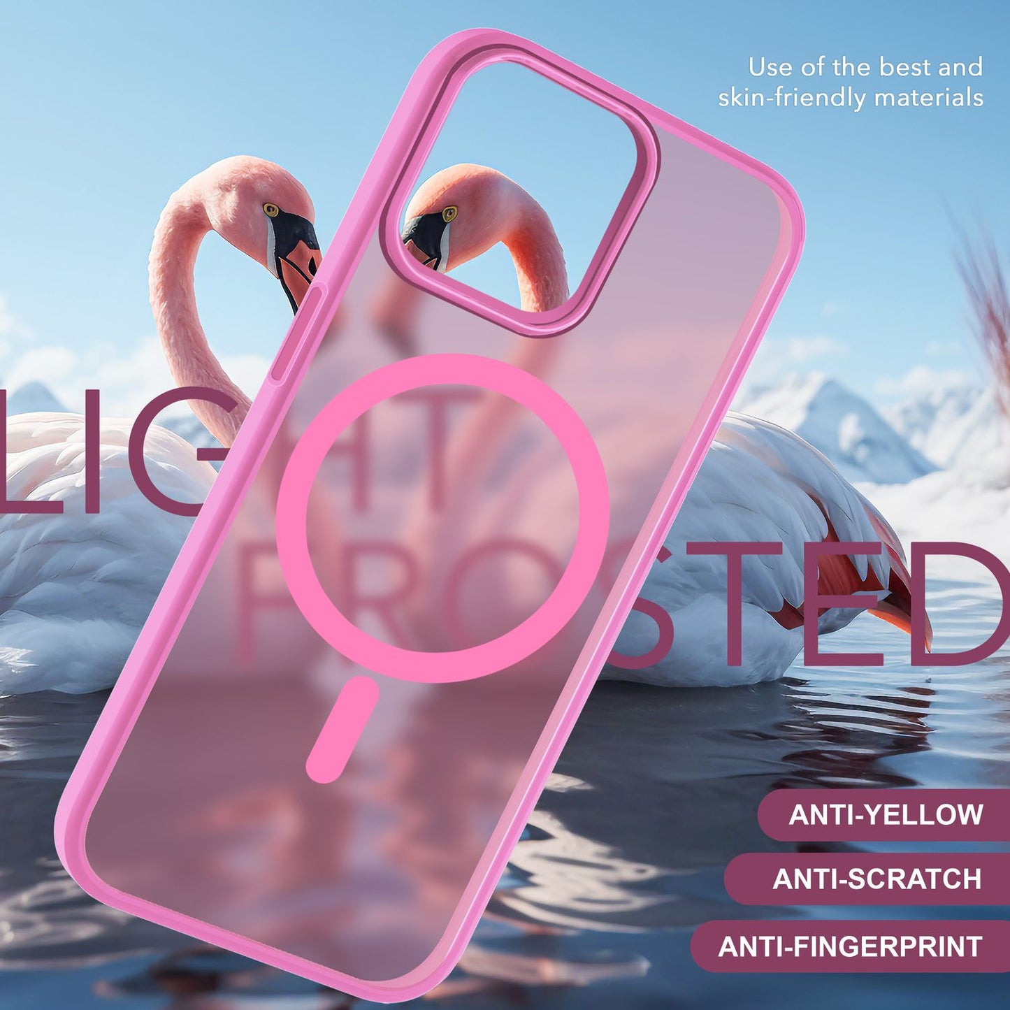 NALIA Magnet-Case für iPhone 15 Pro Max – Matt-Transparent & MagSafe Kompatibel – MATTEX (Rutschfest, Stoßfest & Anti-Fingerabdruck) – Marke aus Berlin
