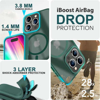 NALIA Magnet-Case für iPhone 15 Pro Max – Matt-Transparent & MagSafe Kompatibel – MATTEX (Rutschfest, Stoßfest & Anti-Fingerabdruck) – Marke aus Berlin