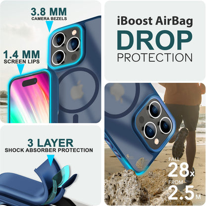 NALIA Magnet-Case für iPhone 15 Pro Max – Matt-Transparent & MagSafe Kompatibel – MATTEX (Rutschfest, Stoßfest & Anti-Fingerabdruck) – Marke aus Berlin