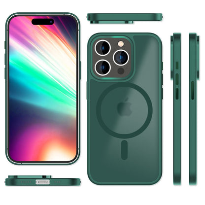 NALIA Magnet-Case für iPhone 15 Pro Max – Matt-Transparent & MagSafe Kompatibel – MATTEX (Rutschfest, Stoßfest & Anti-Fingerabdruck) – Marke aus Berlin