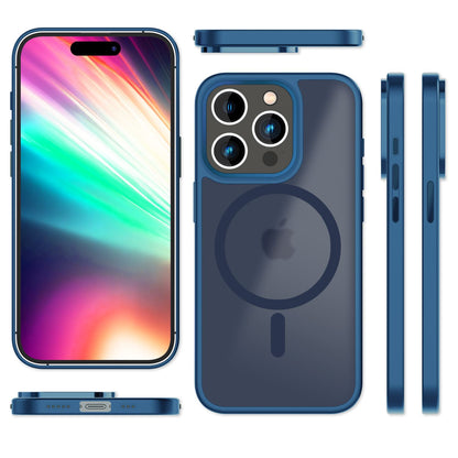 NALIA Magnet-Case für iPhone 15 Pro Max – Matt-Transparent & MagSafe Kompatibel – MATTEX (Rutschfest, Stoßfest & Anti-Fingerabdruck) – Marke aus Berlin