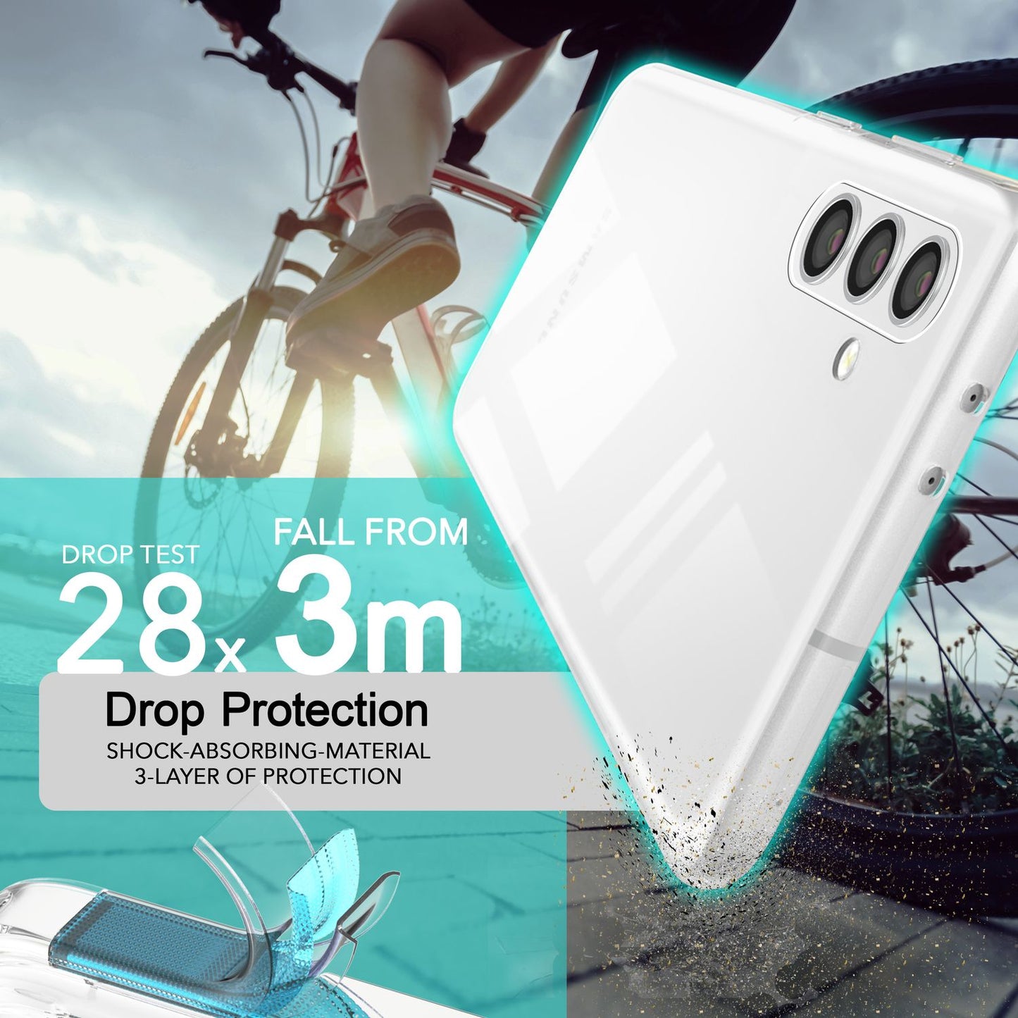 NALIA Transparente Silikonhülle für Samsung Galaxy S24 – Anti-Gelb & Rutschfest – GLAZE (Handyhülle Kristallklar, Schlank & Stoßfest) – Marke aus Berlin