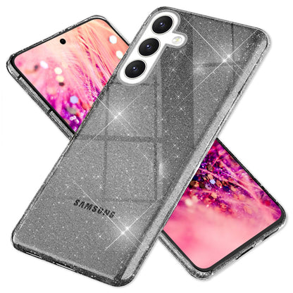 NALIA Glitzerhülle für Samsung Galaxy S24 Plus – Funkelndes Silikon Case – DAZZLIN (Transparent & Stoßfest) – Marke aus Berlin