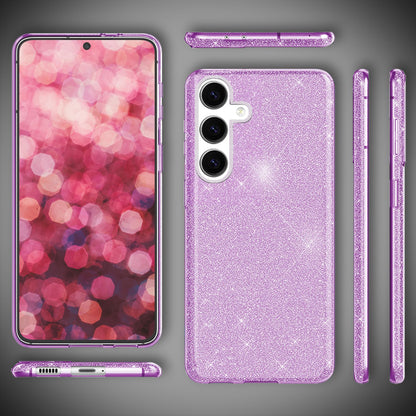 NALIA Glitzerhülle für Samsung Galaxy S24 Plus – Funkelnder Glitzer-Look & Grip – SHINEPOP (Silikon Case) – Marke aus Berlin