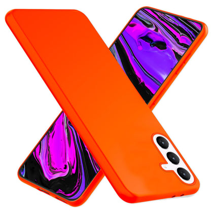 NALIA Neon Silikonhülle für Samsung Galaxy S24 – Soft-Touch & Signal-Neon – NEONSHOCK (Matte Schutzhülle) – Marke aus Berlin