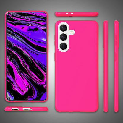 NALIA Neon Silikonhülle für Samsung Galaxy S24 Plus – Soft-Touch & Signal-Neon – NEONSHOCK (Matte Schutzhülle) – Marke aus Berlin