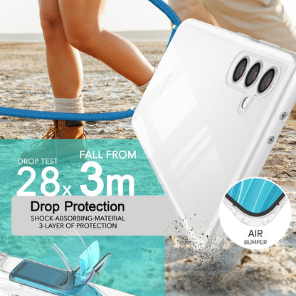 NALIA Handykette für Samsung Galaxy S24 Plus – Transparentes Hybrid-Case & Band – HANGIT PRO (Anti-Gelb Rückseite & Verstellbar) – Marke aus Berlin