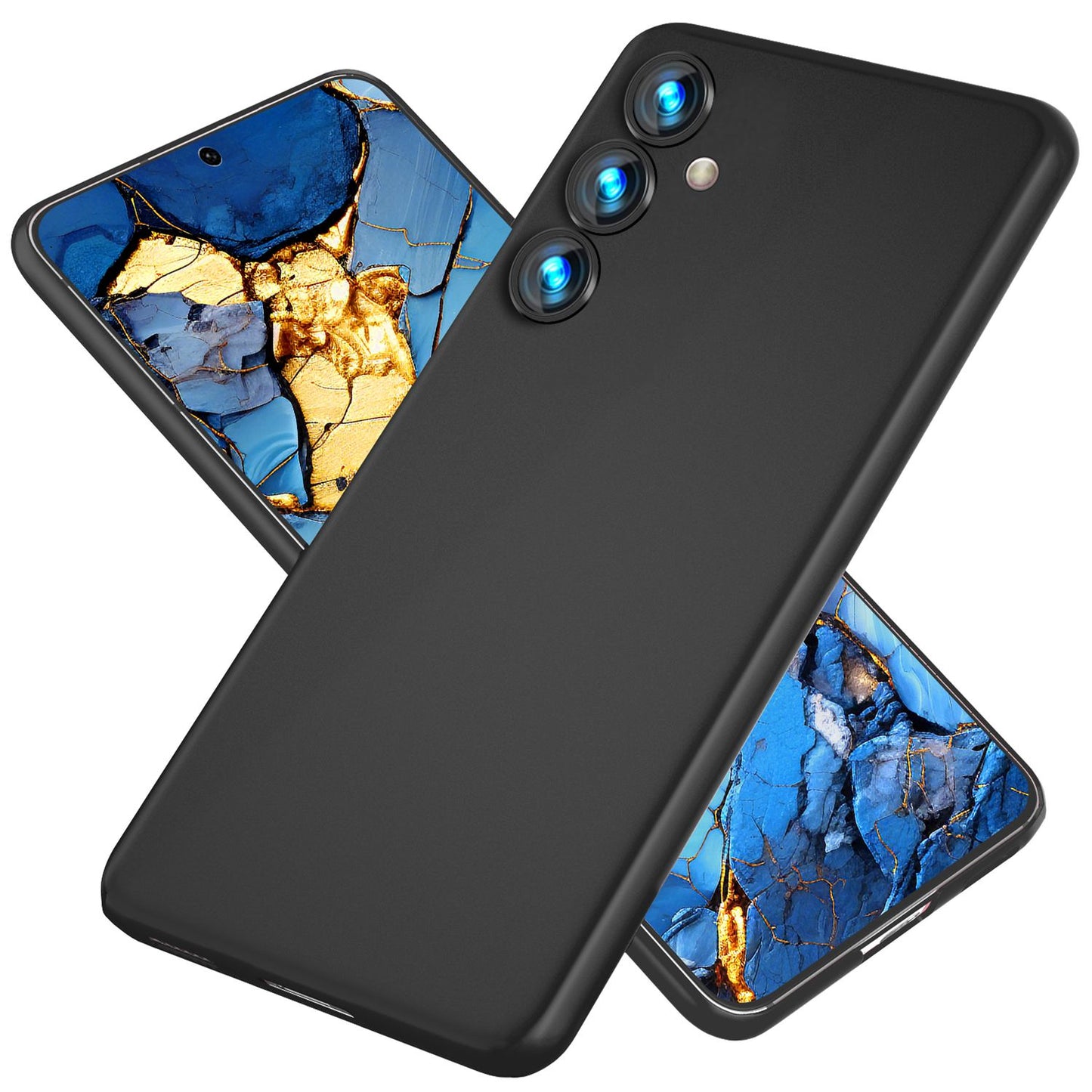 NALIA Ultra Slim Hardcase für Samsung Galaxy S24 – Matt & 0.3mm Dünn – PHANTOM (Hauchdünnes Cover & Kamera-Vollschutz) – Marke aus Berlin