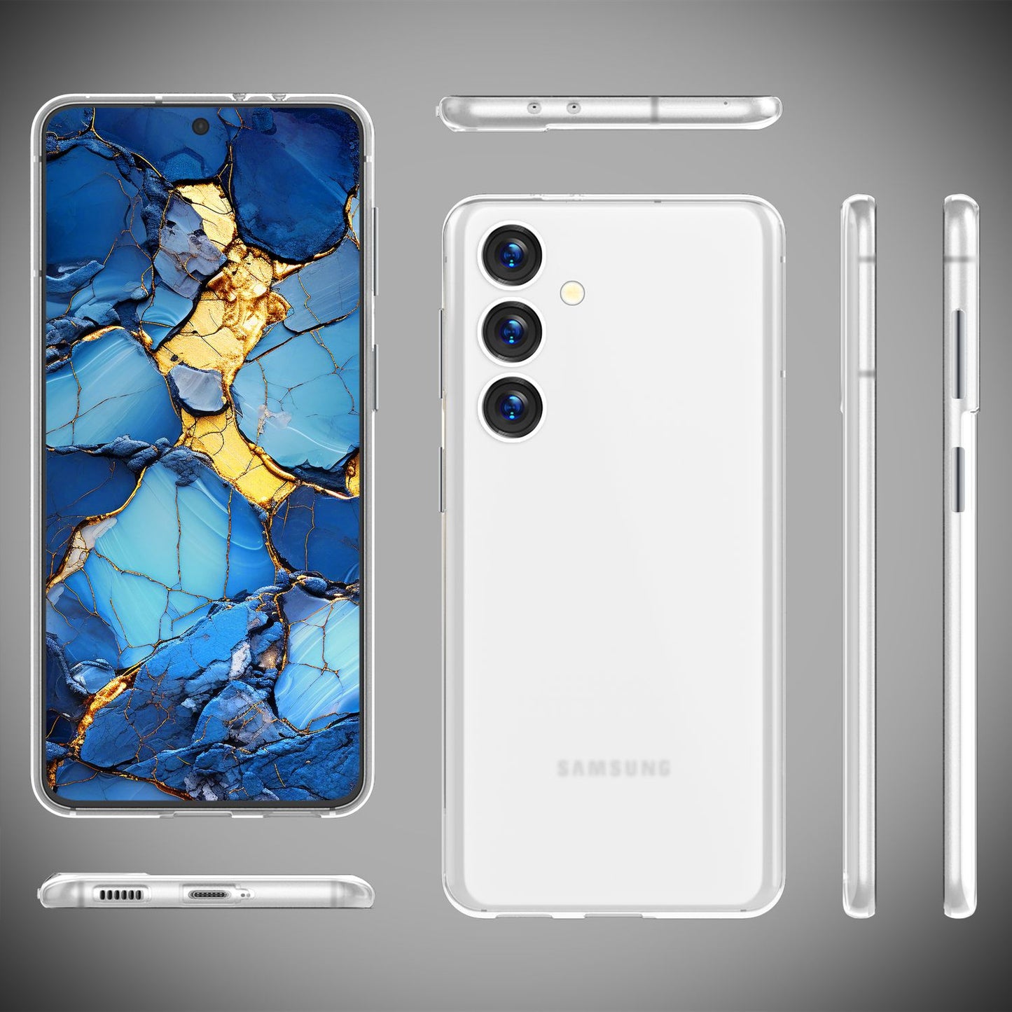 NALIA Ultra Slim Hardcase für Samsung Galaxy S24 – Matt & 0.3mm Dünn – PHANTOM (Hauchdünnes Cover & Kamera-Vollschutz) – Marke aus Berlin