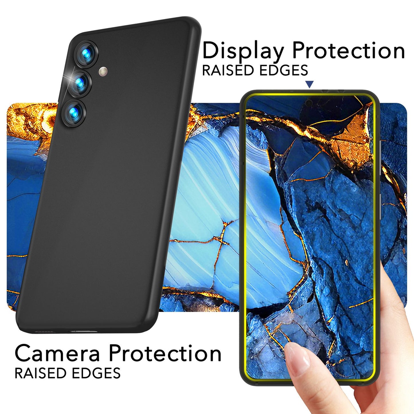 NALIA Ultra Slim Hardcase für Samsung Galaxy S24 Plus – Matt & 0.3mm Dünn – PHANTOM (Hauchdünnes Cover & Kamera-Vollschutz) – Marke aus Berlin