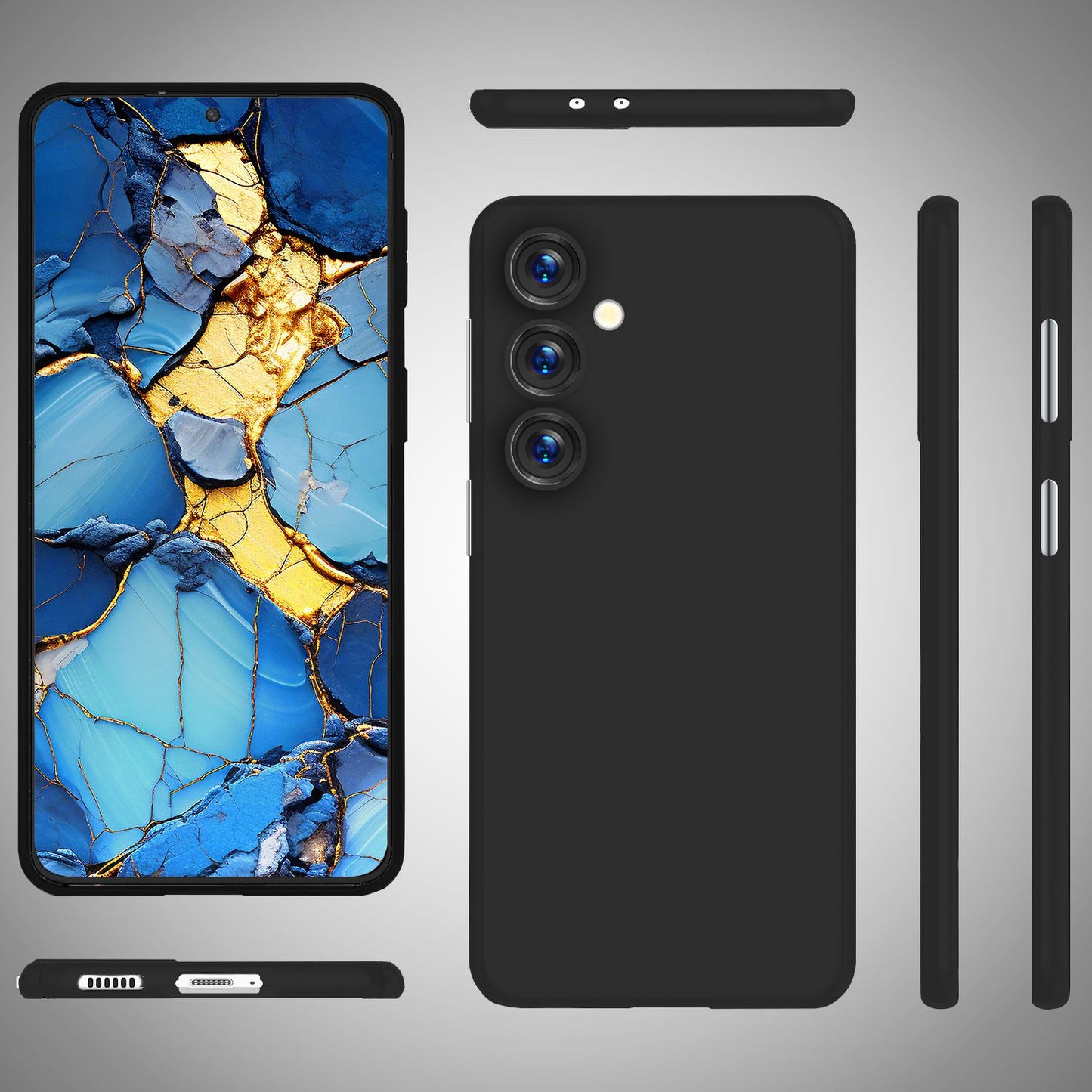 NALIA Ultra Slim Hardcase für Samsung Galaxy S24 Plus – Matt & 0.3mm Dünn – PHANTOM (Hauchdünnes Cover & Kamera-Vollschutz) – Marke aus Berlin