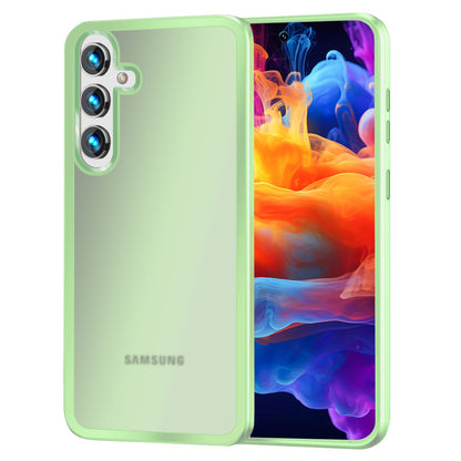NALIA Matte Handyhülle für Samsung Galaxy S24 Plus – Stoßfester Silikon-Rahmen & Semi-Transparent – FUZION (Anti-Fingerprint Case) – Marke aus Berlin