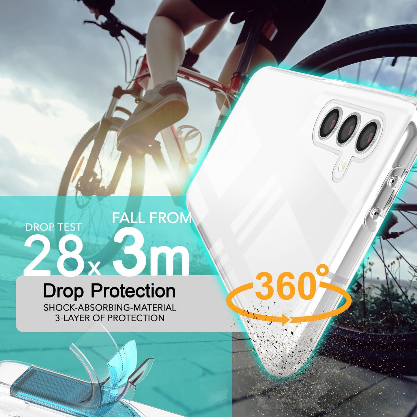 NALIA 360° Hülle für Samsung Galaxy S24 – Vorne & Hinten Schutz – 360GUARD (Full-Body Case) – Marke aus Berlin