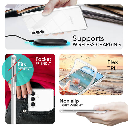 NALIA 360° Hülle für Samsung Galaxy S24 – Vorne & Hinten Schutz – 360GUARD (Full-Body Case) – Marke aus Berlin