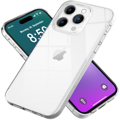NALIA Transparente Silikonhülle für iPhone 16 Pro Max – Anti-Gelb & Rutschfest – GLAZE (Handyhülle Kristallklar, Schlank & Stoßfest) – Marke aus Berlin