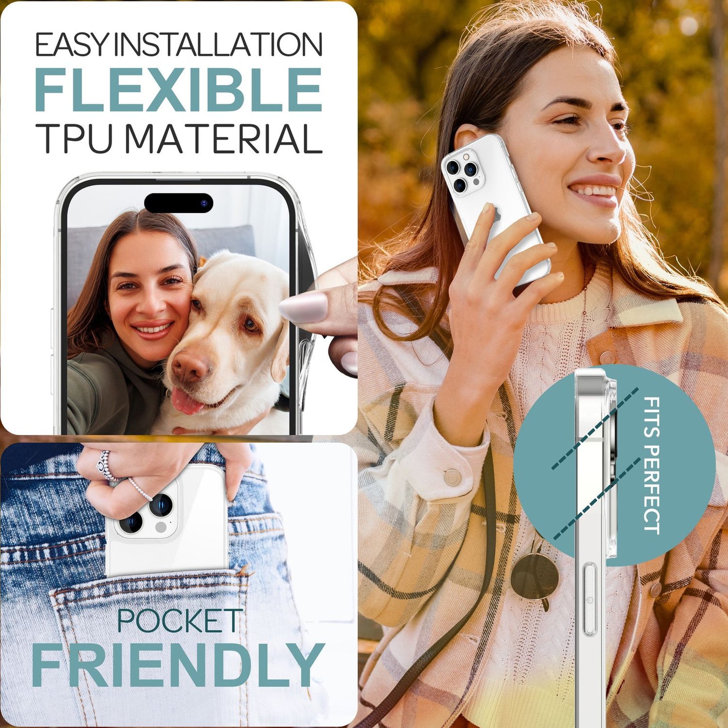 NALIA Transparente Silikonhülle für iPhone 16 Pro Max – Anti-Gelb & Rutschfest – GLAZE (Handyhülle Kristallklar, Schlank & Stoßfest) – Marke aus Berlin
