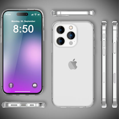 NALIA Transparente Silikonhülle für iPhone 16 Pro Max – Anti-Gelb & Rutschfest – GLAZE (Handyhülle Kristallklar, Schlank & Stoßfest) – Marke aus Berlin
