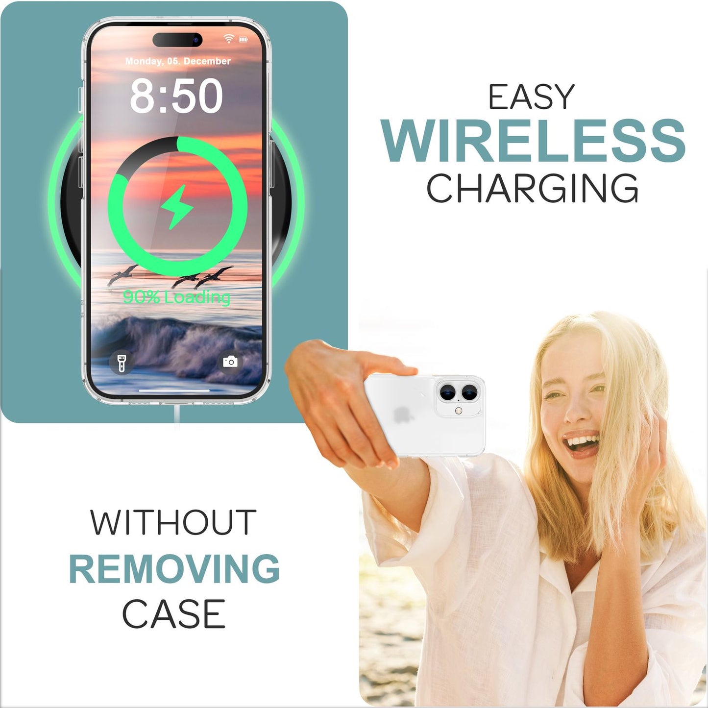 NALIA Matte Acryl Hülle für iPhone 16 Plus, Semi-Transparente Anti-Fingerabdruck Schutzhülle, Halb Klare Handyhülle