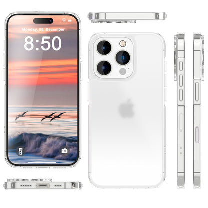 NALIA Matt-Transparentes Case für iPhone 16 Pro – Milchglas-Optik & Anti-Fingerprint – NYTE (Stoßfest, Harte Rückseite & Silikon Bumper) – Marke aus Berlin